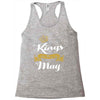kings are born in may Racerback Tank