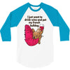 hi quality frenchie 3/4 Sleeve Shirt