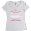 Dear Daddy, Thanks for Being my Dad Baby Boy Letter to Father Women's Triblend Scoop T-shirt