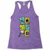 zombie font Racerback Tank