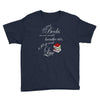 she reads books to live book lover Youth Tee