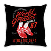 world greatest runner 87 Throw Pillow