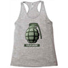 hand grenade military army Racerback Tank