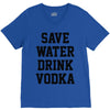 save water drink vodka V-Neck Tee