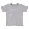 nobody Toddler T-shirt