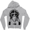 monkey hipster Zipper Hoodie