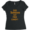 free candy Women's Triblend Scoop T-shirt