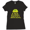 easy like sunday morning t shirt Ladies Fitted T-Shirt