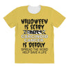 halloween is scary but carcinoid cancer is deadly spread the word help All Over Women's T-shirt