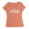 trust me, i'm asian   chinese vietnamese korean japanese lol pride tee Women's Triblend Scoop T-shirt