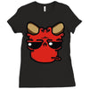 devil face 2 Ladies Fitted T-Shirt