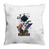 who loves golden retriever Throw Pillow