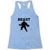 beast muscle guy workout Racerback Tank