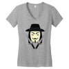 v for vendetta Women's V-Neck T-Shirt