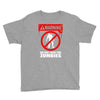 zombie  do not feed the zombies fun Youth Tee