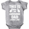 new daddy christmas funny Baby Onesie