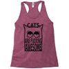 cats are fucking awesome Racerback Tank