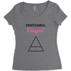 Professional Fangirl Women's Triblend Scoop T-shirt