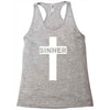 sinner christian god bible new Racerback Tank