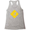ninja crossing sign Racerback Tank