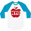 nyc big apple 3/4 Sleeve Shirt