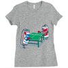 beer pong Ladies Fitted T-Shirt