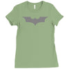 uomo batman bruce wayne logo stampa argento cinema&amp;tv Ladies Fitted T-Shirt