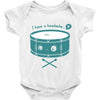 pounding away Baby Onesie