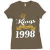 kings are born in 1998 Ladies Fitted T-Shirt
