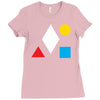clean bandit shapes geometric Ladies Fitted T-Shirt