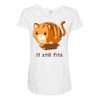 if it fits i sits Maternity Scoop Neck T-shirt