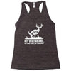 buck wear food poops Racerback Tank
