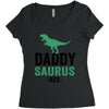 Daddysaurus Women's Triblend Scoop T-shirt
