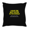 best sister crazy scarry Throw Pillow