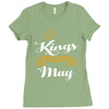 kings are born in may Ladies Fitted T-Shirt