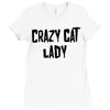 crazy cat lady Ladies Fitted T-Shirt