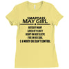 Smartass May Girl Ladies Fitted T-Shirt