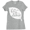 go outside Ladies Fitted T-Shirt