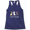 happy meowr Racerback Tank