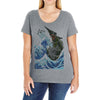 kaiju wave Ladies Curvy T-Shirt