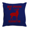 deer hunter body piercing by remington black tee shotgun rifle hunting Throw Pillow