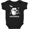 drummer drum kit indie rock music Baby Bodysuit
