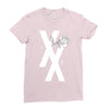 mgk t xx shirt flower black rose .. Ladies Fitted T-Shirt