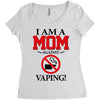 I Am A Mom Against Vaping Women's Triblend Scoop T-shirt