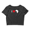 i love africa Crop Top