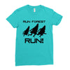 run forest run Ladies Fitted T-Shirt