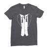 disheveled tuxedo Ladies Fitted T-Shirt