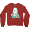 scream floral Crewneck Sweatshirt