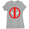 deadpool logo avengers marvel comics gift Ladies Fitted T-Shirt