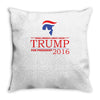 trump for president 2016 make america great again Throw Pillow